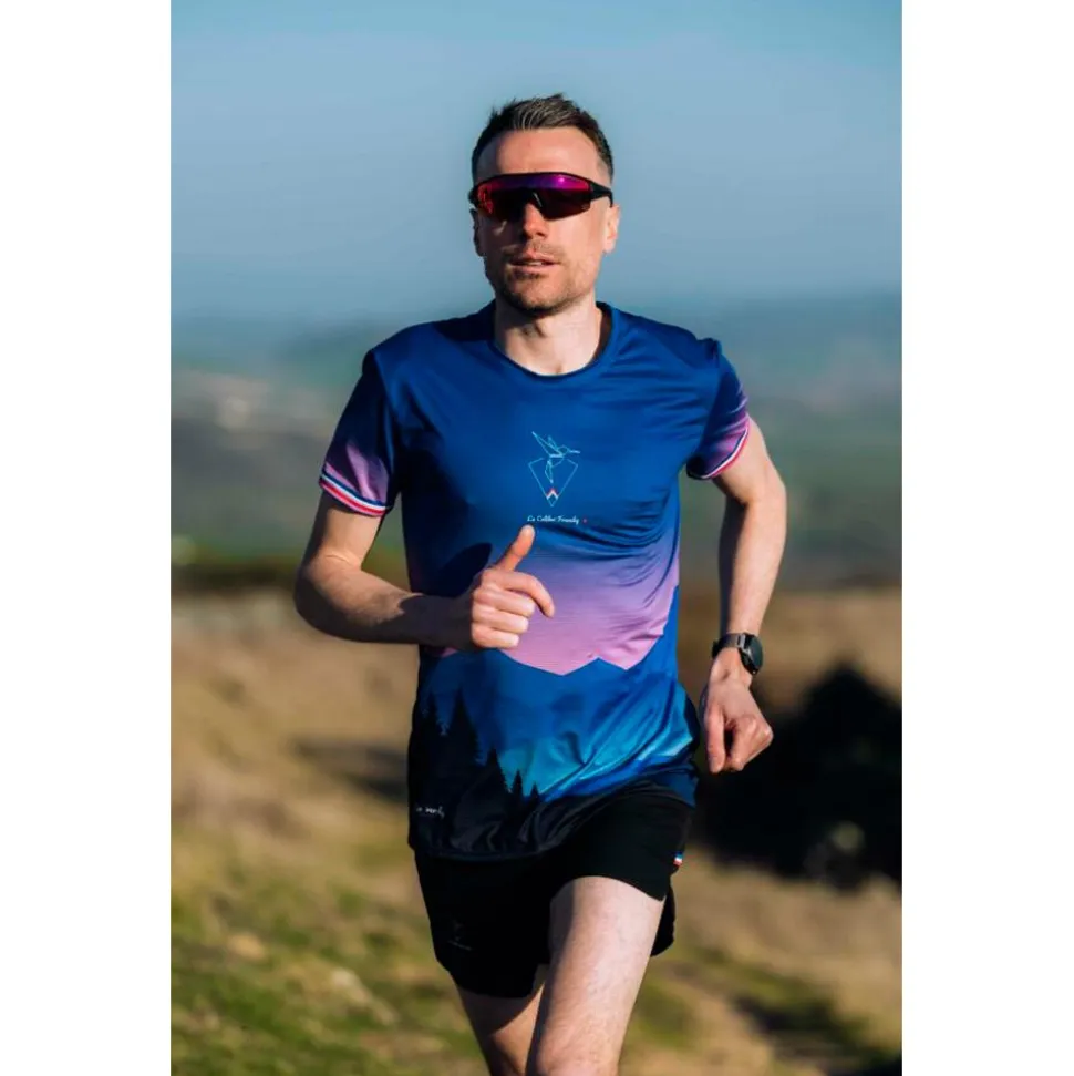 Maglietta da trail Le Colibri Frenchy Obscura Violet