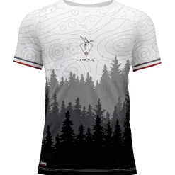 Maglietta da trail Le Colibri Frenchy Le Forestier Noir
