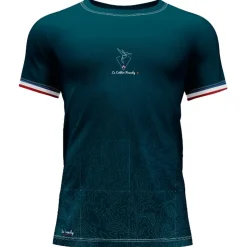Maglietta da trail Le Colibri Frenchy Latitude Bleu Vert