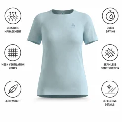 Maglietta da trail Odlo Essential 365 Short Sleeve W's Baby Blue