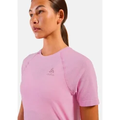 Maglietta da trail Odlo Essential 365 Short Sleeve W's Hyper Pink Melange
