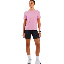 Maglietta da trail Odlo Essential 365 Short Sleeve W's Hyper Pink Melange