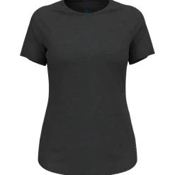 Maglietta da trail Odlo Tee Shirt Crew Neck Essential Short Sleeve Black Melange