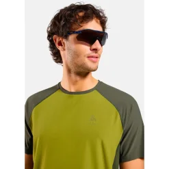 Maglietta da trail Odlo X Alp Trail Short Sleeve Guacamole Deep Depths