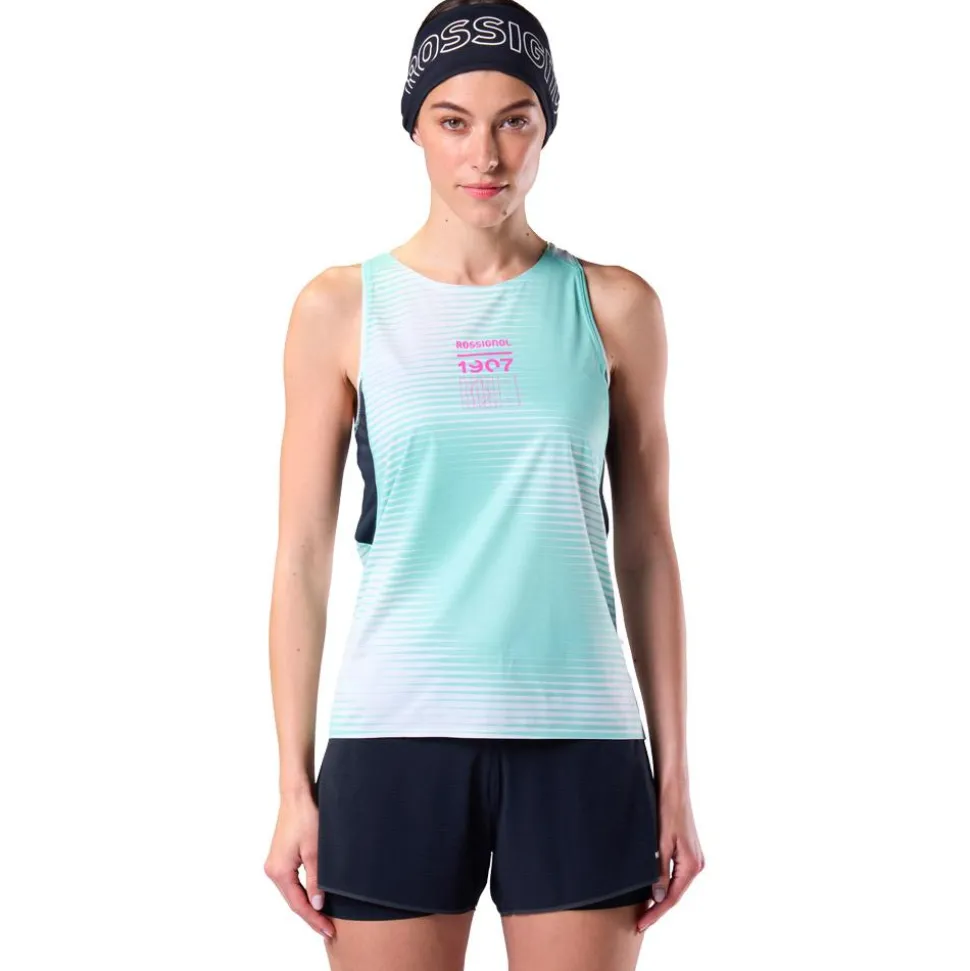 Maglietta da trail Rossignol W's Sapa Ultra Tank White Line Fogg