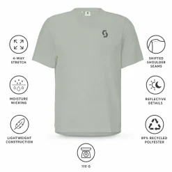 Maglietta da trail Scott Endurance Light Short Sleeve Spray Grey