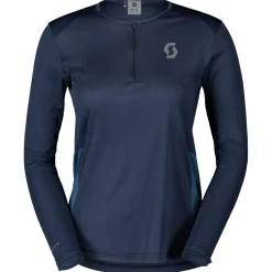 Maglietta da trail Scott Endurance Tech Longsleeve W Dark Blue Metal Blue