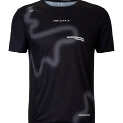 Maglietta da trail Scott Rc Run Short Sleeve Black Spray Grey