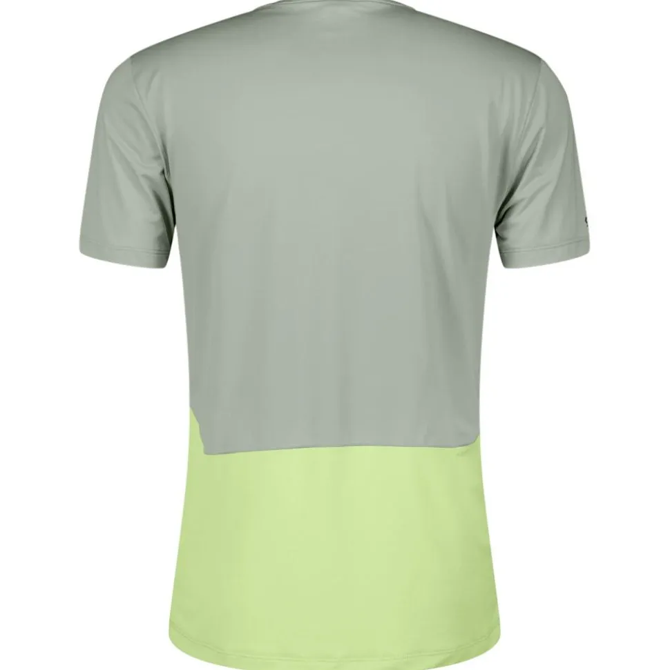 Maglietta da trail Scott Tee M's Endurance Tech Short Sleeve Spray Grey Acid Yellow