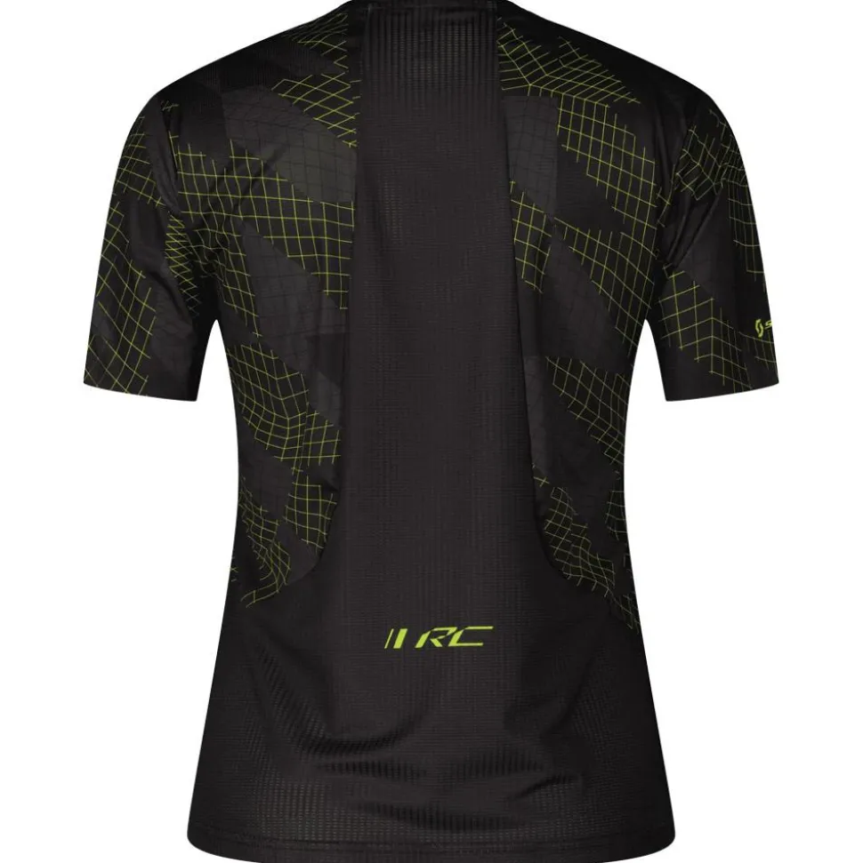 Maglietta da trail Scott Tee W's Rc Run Short Sleeve Black Yellow