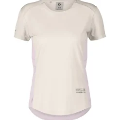 Maglietta da trail Scott W's Endurance Tech Short Sleeve Cotton White Bliss Pink