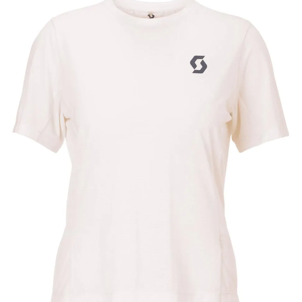 Maglietta da trail Scott W's Endurance Light Short Sleeve Cotton White