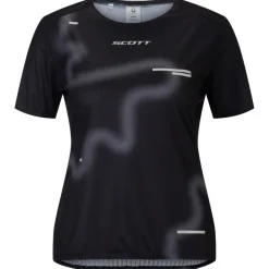 Maglietta da trail Scott W's Rc Run Short Sleeve Black Spray Grey