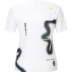 Maglietta da trail Scott W's Rc Run Short Sleeve White Black