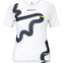 Maglietta da trail Scott W's Rc Run Short Sleeve White Black
