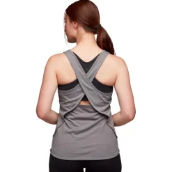 Maglietta da trekking Black Diamond Splitter Tank W Pewter Stripe