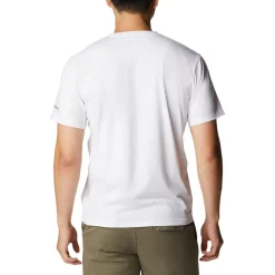 Maglietta da trekking Columbia M's Sun Trek SS Graphic Tee White / Multi C Graphic