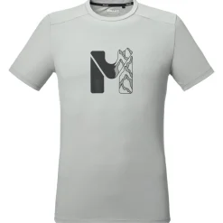Maglietta da trekking Millet Kamet Map Short Sleeve Granite