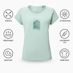 Maglietta da trekking Millet Seneca Short Sleeve W Seaweed