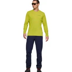 Maglietta da trekking Norrona Femund Tech Long Sleeve Golden Lime