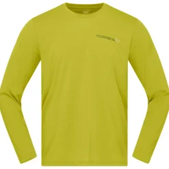 Maglietta da trekking Norrona Femund Tech Long Sleeve Golden Lime