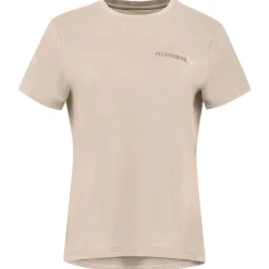 Maglietta da trekking Norrona Femund Tech T Shirt W Oatmeal