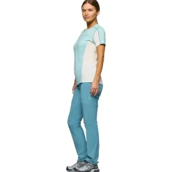 Maglietta da trekking Norrona Falketind EqualiserUll Ws Aqua Haze Whisper White