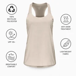 Maglietta da trekking Norrona Femund Tech Singlet W Oatmeal