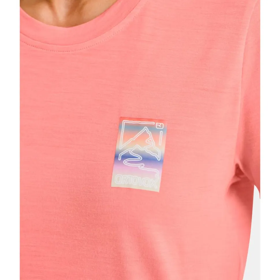 Maglietta da trekking Ortovox 140 Cool Mtn Gradient Tee Shirt W Blossom