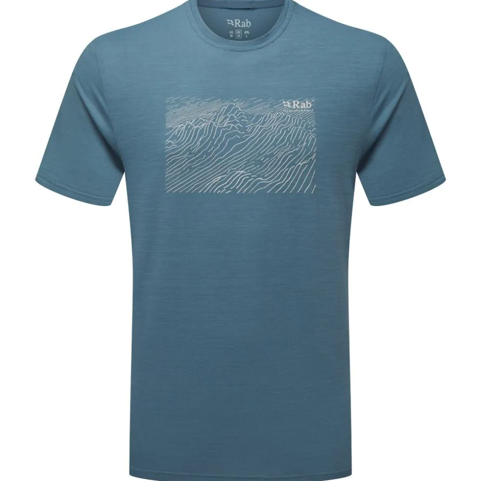 Maglietta da trekking RAB Syncrino Ridge Orion Blue