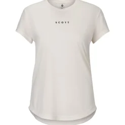 Maglietta da trekking Scott W's Defined Short Sleeve Cotton White