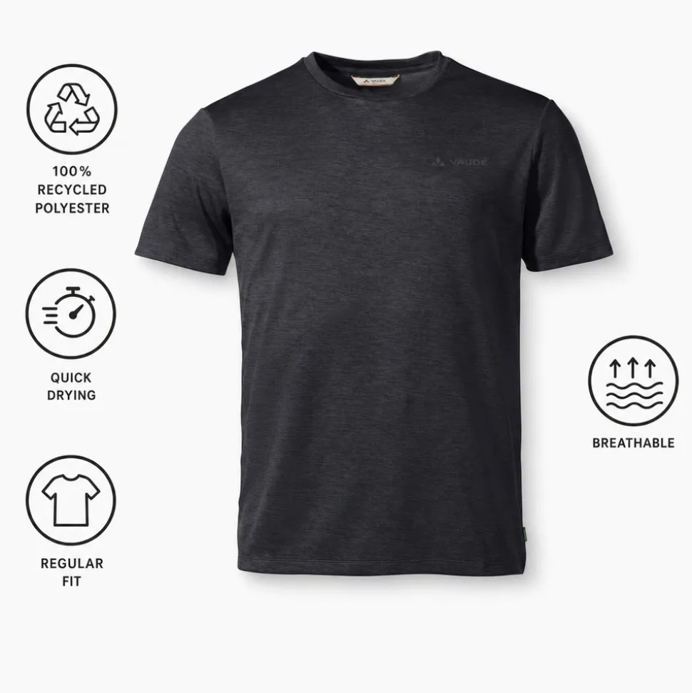 Maglietta da trekking Vaude Men's Essential Tee Shirt Black