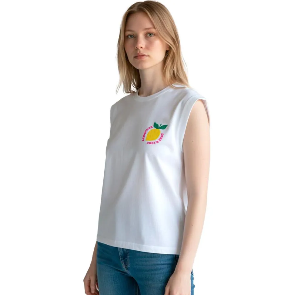 Maglietta French Disorder Poppy Lemonade White