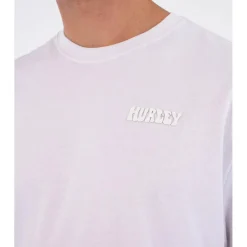 Maglietta Hurley Bubble Back Print Short Sleeve White