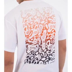 Maglietta Hurley Bubble Back Print Short Sleeve White