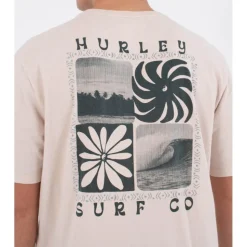 Maglietta Hurley Cycles Of The Earth Short Sleeve Bone