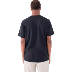 Maglietta Hurley Poison And Palapas Slub Short Sleeve Black