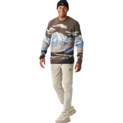 Maglione Picture Gibow Knit Sweater Cloudy Landscape Men