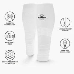 Manicotti di compressione Bv Sport Booster Elite Evolution Blanc