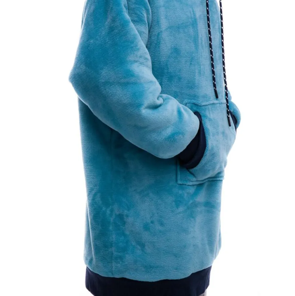 Mantelle All-In Poncho Plaid Blue