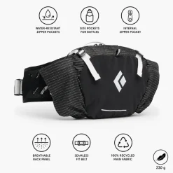 Marsupio Black Diamond Pursuit 6 Waist Pack Black
