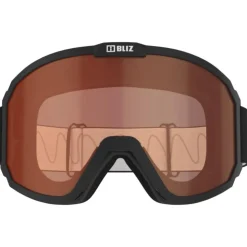 Maschera Bliz Rave Jr Matt Black Orange