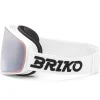 Maschera Briko Chino Sharp Lite White Ambre Base Silver Mirror