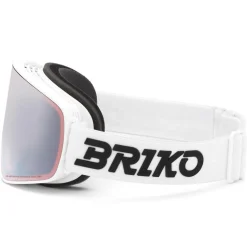 Maschera Briko Chino Sharp Lite White Ambre Base Silver Mirror