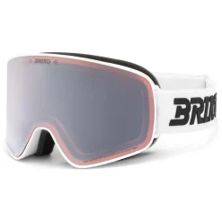 Maschera Briko Chino Sharp Lite White Ambre Base Silver Mirror