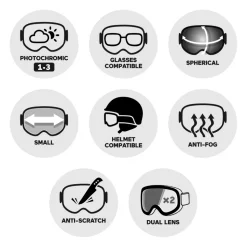 Maschera Cairn Genius Otg Evolight Nxt Mat Black Blue Evolight Nxt Blue Mirror