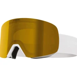 Maschera Cebe Striker 2 Sm White Brown Gold Mirror