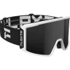 Maschera Flaxta Evoke Black White Black Mirror Lens