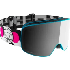 Maschera Flaxta Prime Junior Flaxta Blue Bright Pink Silver Mirror