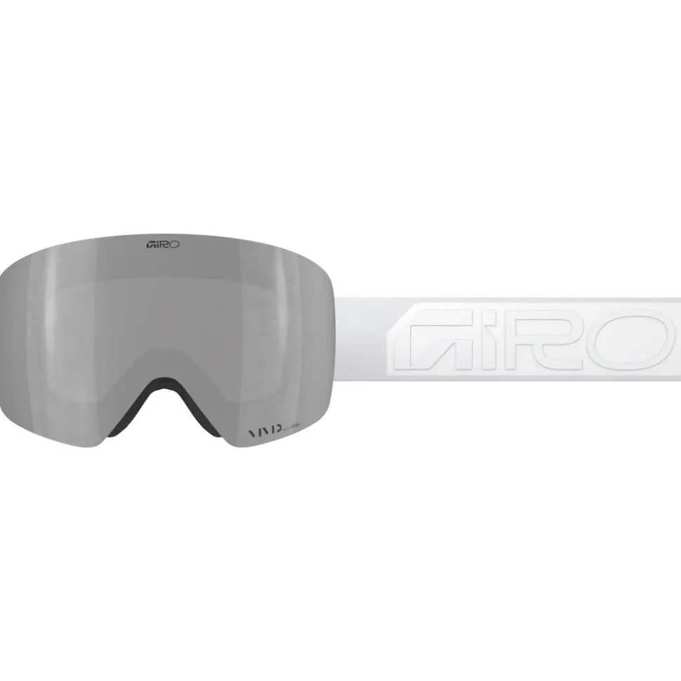 Maschera Giro Contour White Wordmark Vivid Onyx + Vivid Infrared